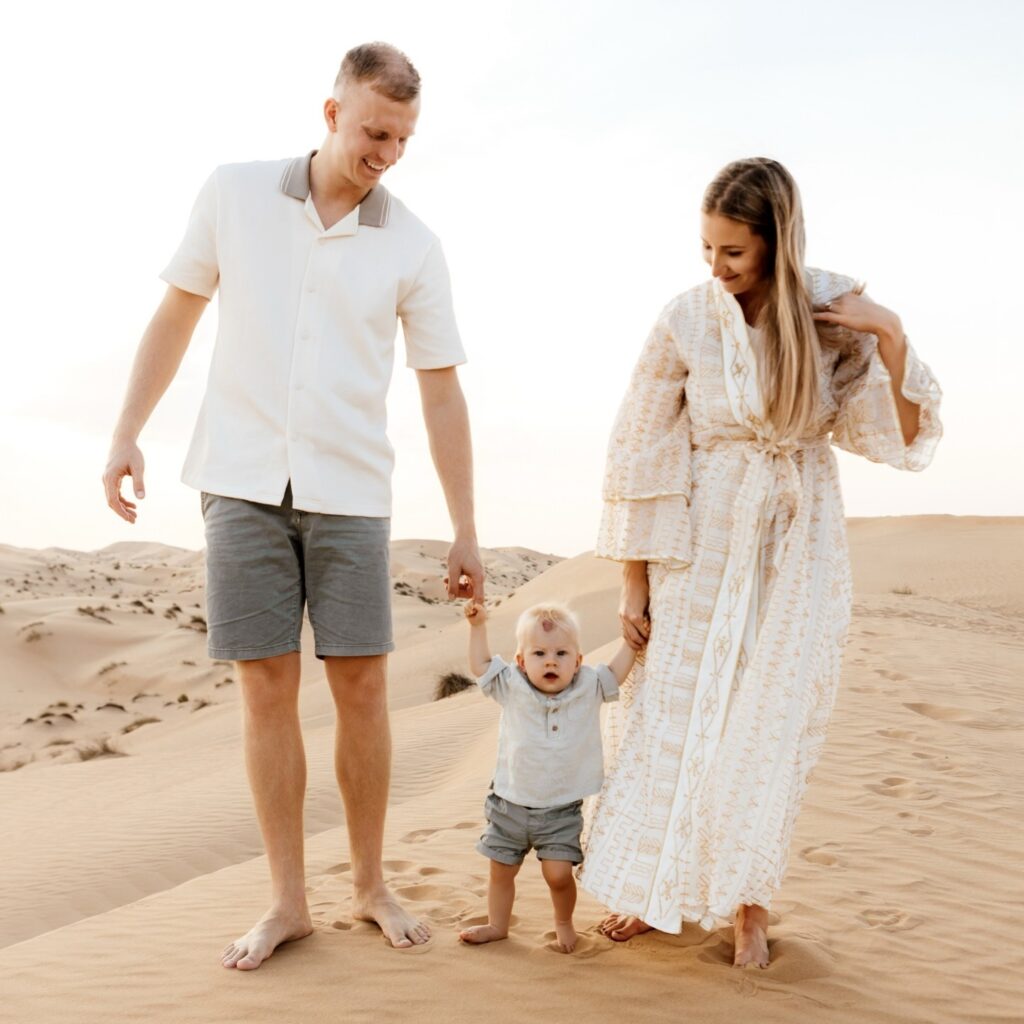 family desert safari